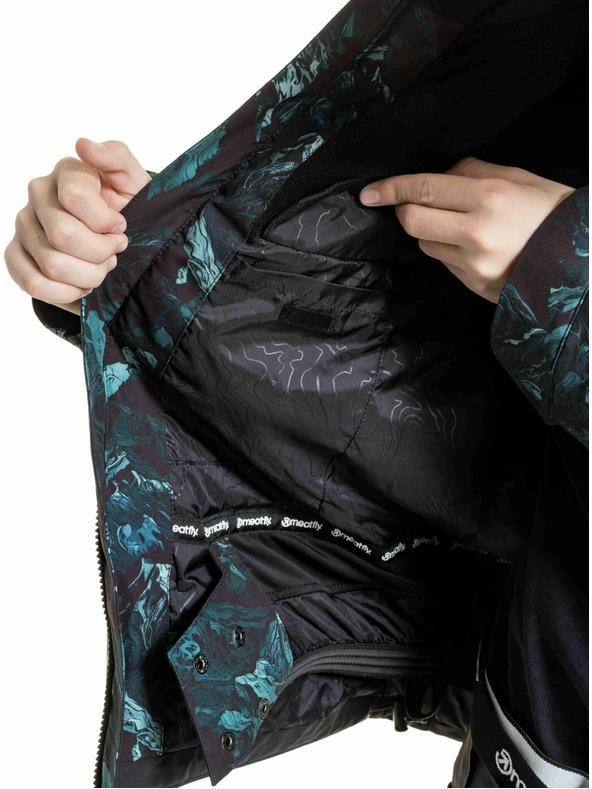 Meatfly Meatfly detská SNB & SKI bunda Bangito Green Mountains