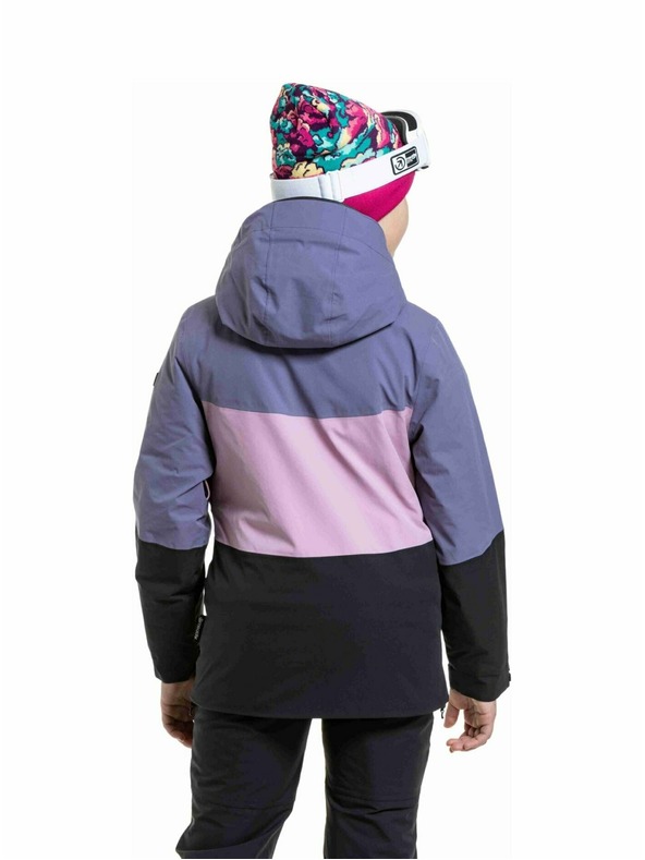Meatfly Meatfly detská SNB & SKI bunda Deliah Black / Purple Light