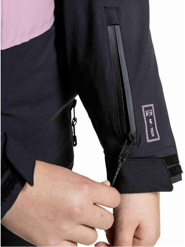 Meatfly Meatfly detská SNB & SKI bunda Deliah Black / Purple Light