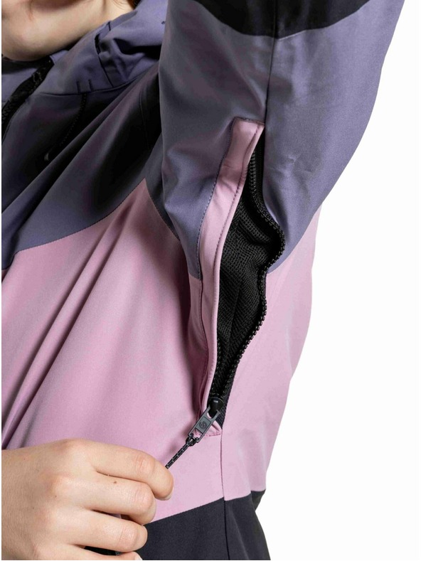 Meatfly Meatfly detská SNB & SKI bunda Deliah Black / Purple Light