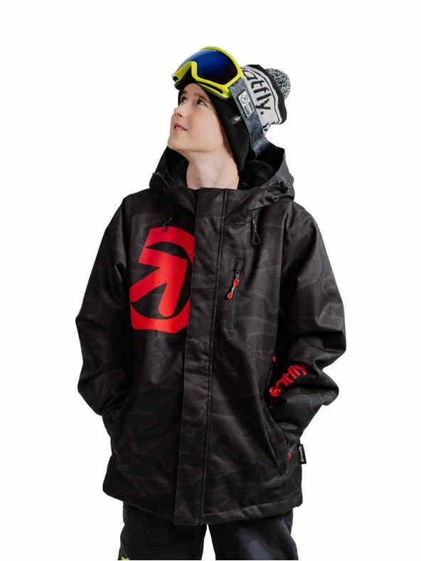 Meatfly Meatfly detská SNB & SKI bunda Bangito Morph Black
