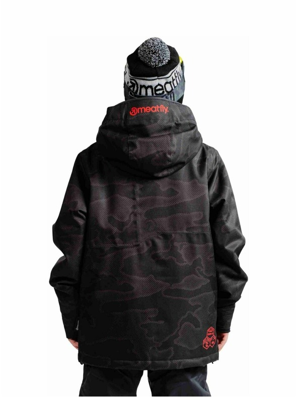 Meatfly Meatfly detská SNB & SKI bunda Bangito Morph Black