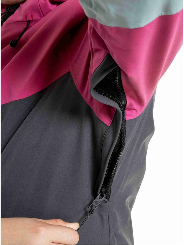 Meatfly Meatfly detská SNB & SKI bunda Deliah Grey Dark / Pink