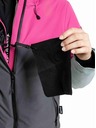 Meatfly Meatfly detská SNB & SKI bunda Deliah Grey Dark / Pink