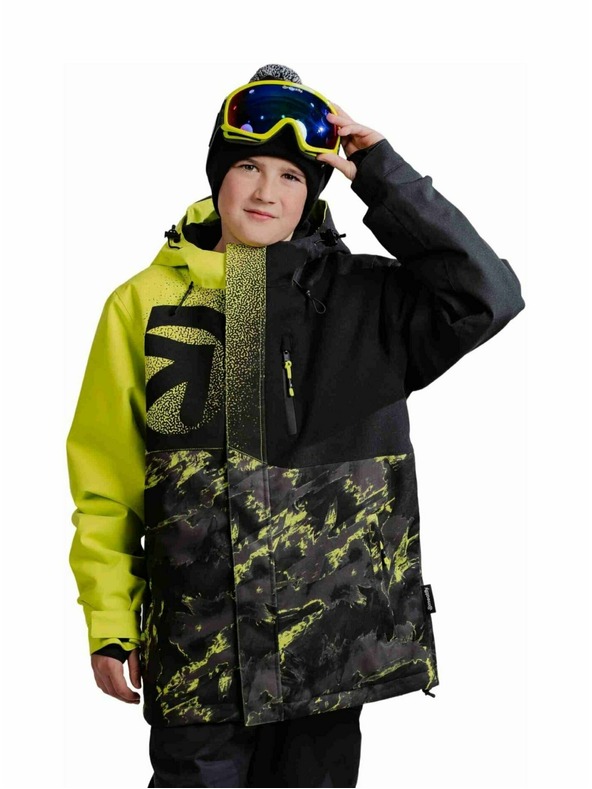 Meatfly Meatfly detská SNB & SKI bunda Bangito Acid Lime Mossy
