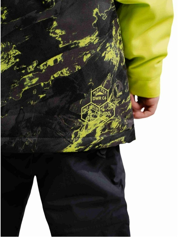 Meatfly Meatfly detská SNB & SKI bunda Bangito Acid Lime Mossy