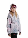 Meatfly Meatfly detská SNB & SKI bunda Deliah Clouds Pink