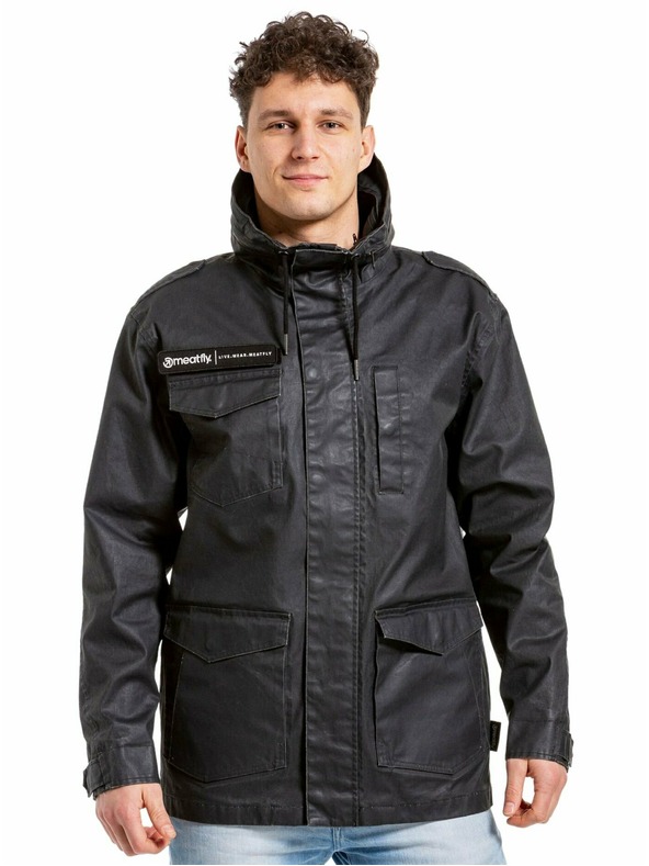 Meatfly Meatfly pánska street bunda Brian Black