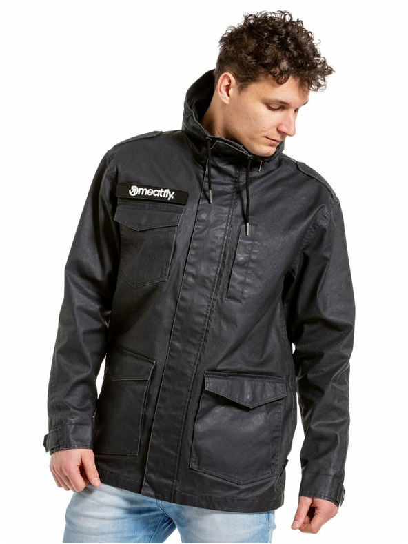 Meatfly Meatfly pánska street bunda Brian Black