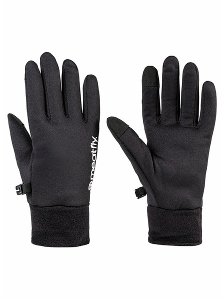 Meatfly Meatfly pánske rukavice Mens Powerstretch Black White