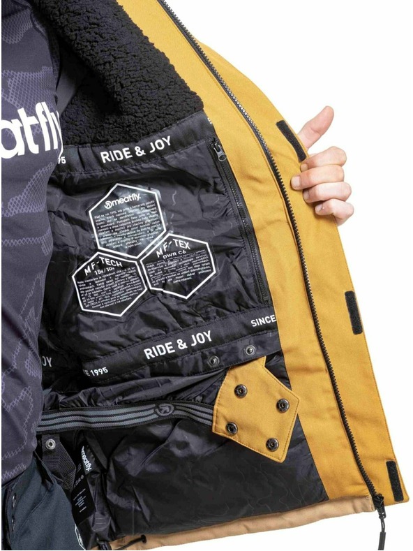 Meatfly Meatfly pánska SNB & SKI bunda Vertigo Wood / Tan