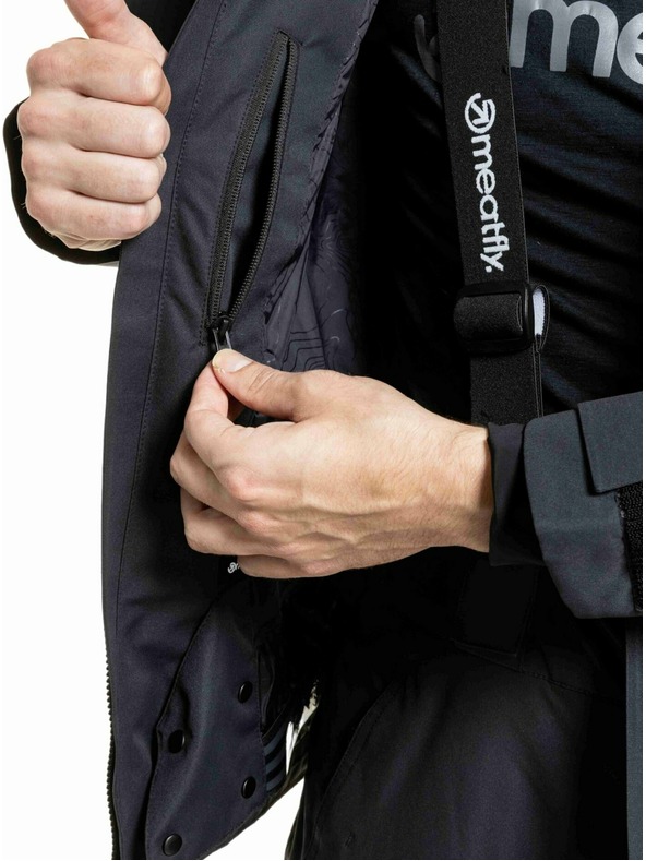 Meatfly Meatfly pánska SNB & SKI bunda Acha Black