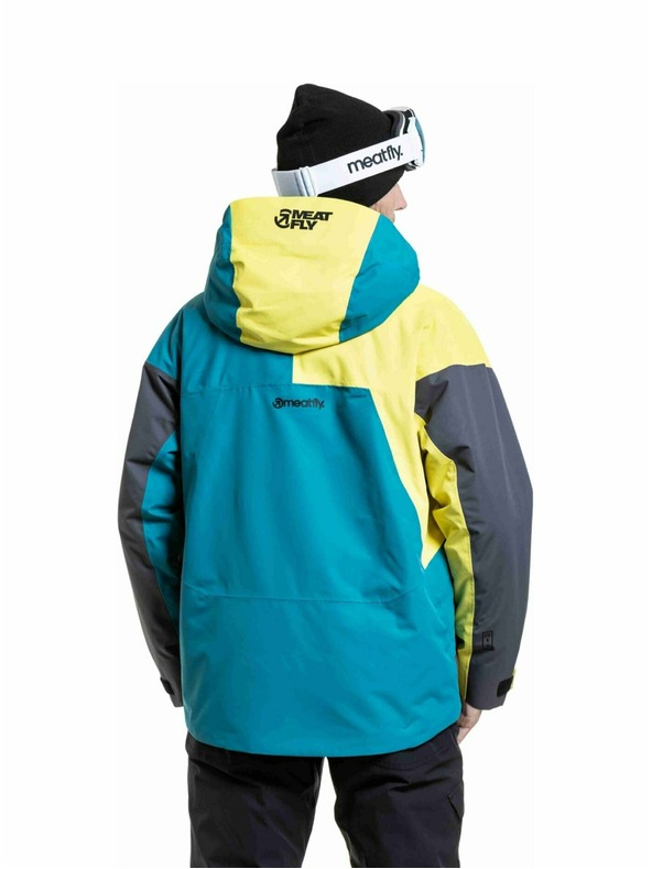 Meatfly Meatfly pánska SNB & SKI bunda Shader Hb Blue / Lime