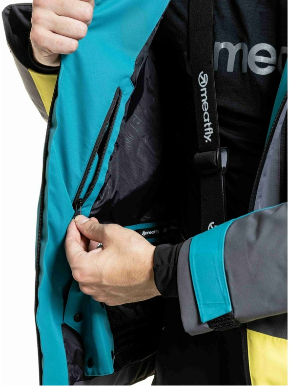 Meatfly Meatfly pánska SNB & SKI bunda Shader Hb Blue / Lime
