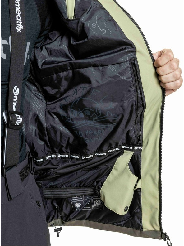 Meatfly Meatfly pánska SNB & SKI bunda Cronos Olive Light / Olive Dark