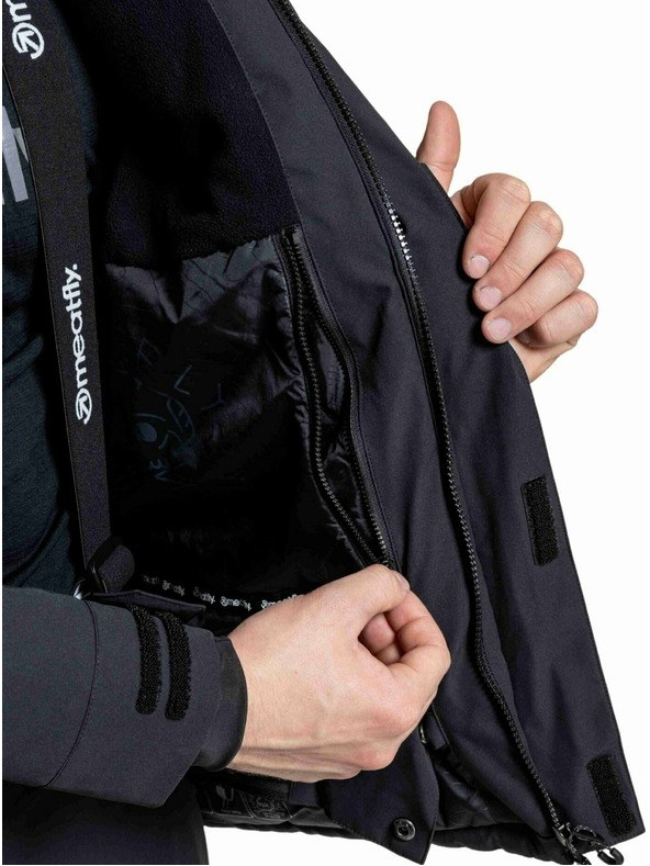 Meatfly Meatfly pánska SNB & SKI bunda Vertigo Black
