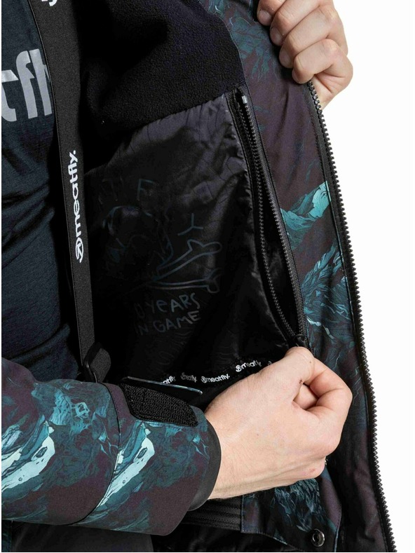 Meatfly Meatfly pánska SNB & SKI bunda Manifold Green Mountains