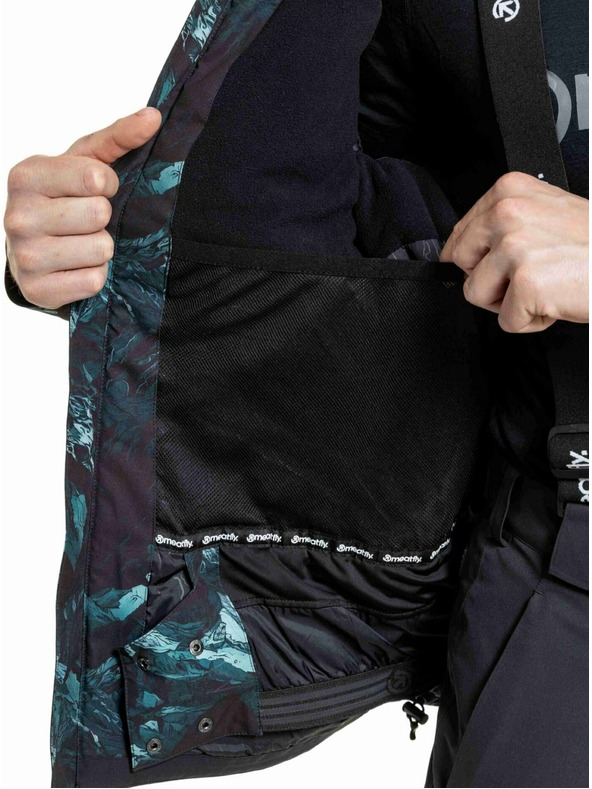 Meatfly Meatfly pánska SNB & SKI bunda Manifold Green Mountains