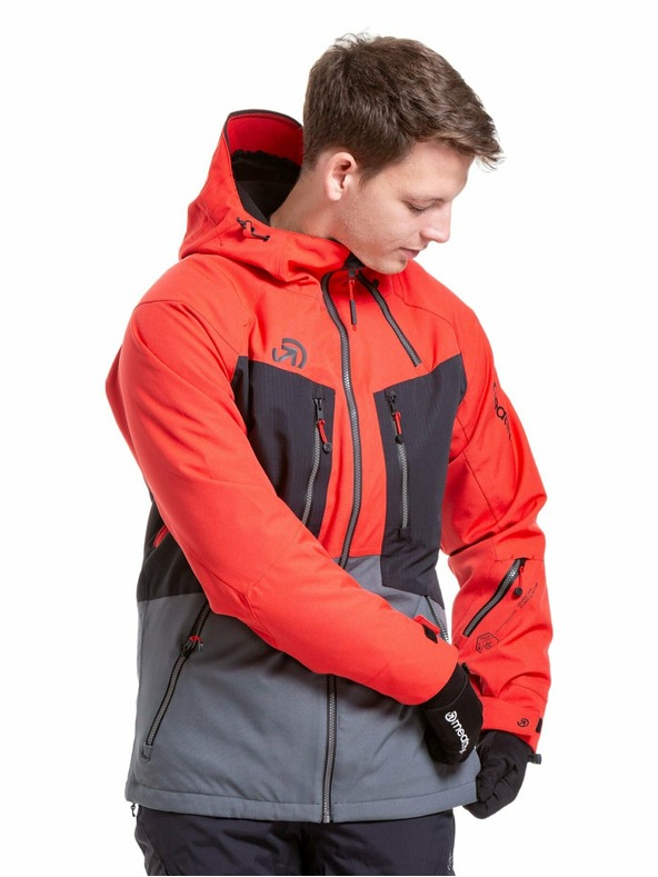 Meatfly Meatfly pánska SNB & SKI bunda Cronos Ferrari Red/Dark Grey