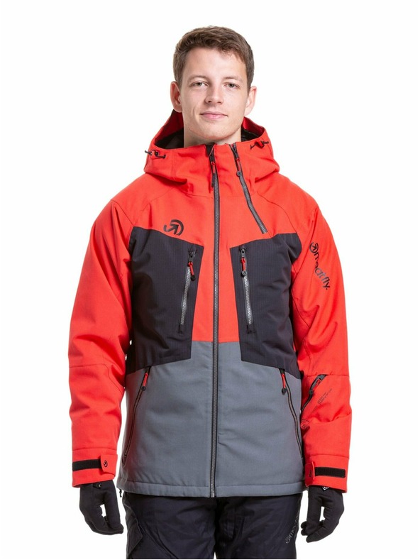 Meatfly Meatfly pánska SNB & SKI bunda Cronos Ferrari Red/Dark Grey