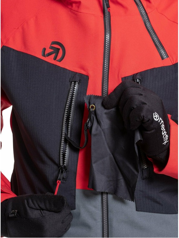 Meatfly Meatfly pánska SNB & SKI bunda Cronos Ferrari Red/Dark Grey