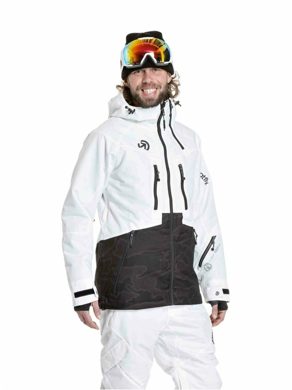 Meatfly Meatfly pánska SNB & SKI bunda Cronos White / Morph Black