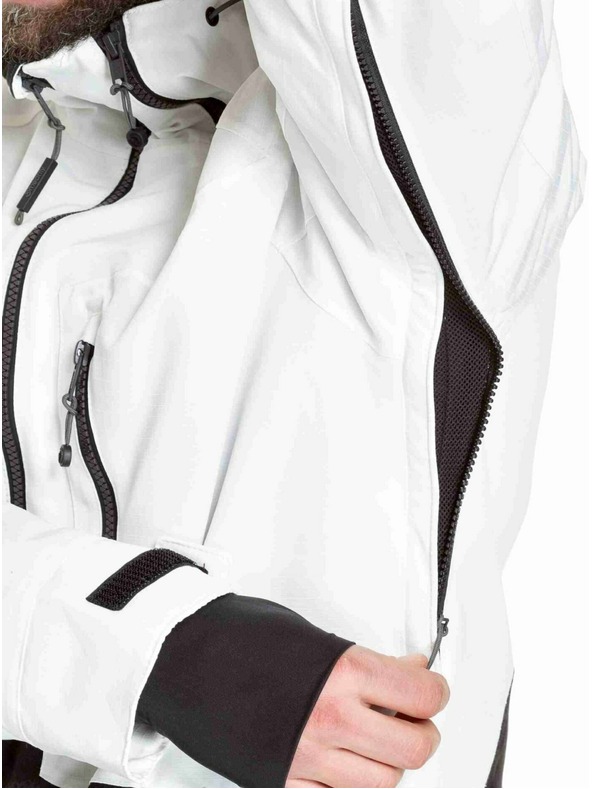 Meatfly Meatfly pánska SNB & SKI bunda Cronos White / Morph Black