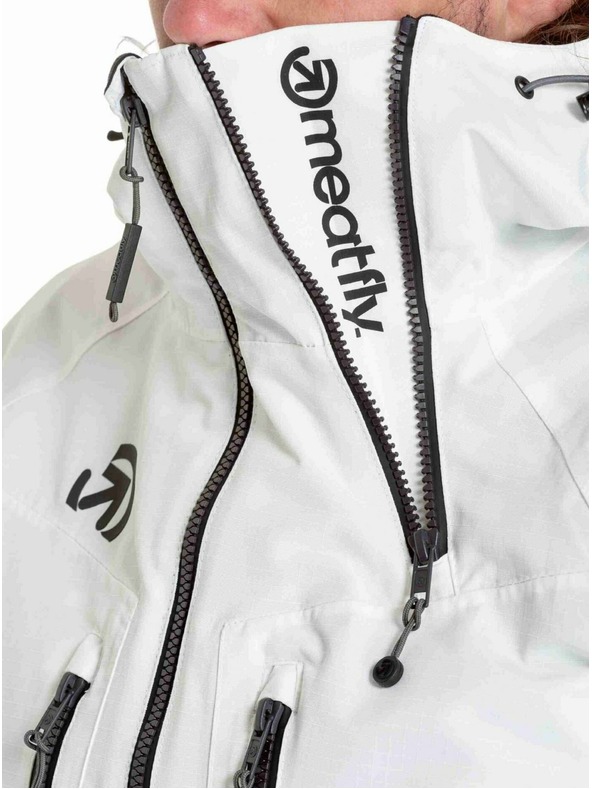 Meatfly Meatfly pánska SNB & SKI bunda Cronos White / Morph Black