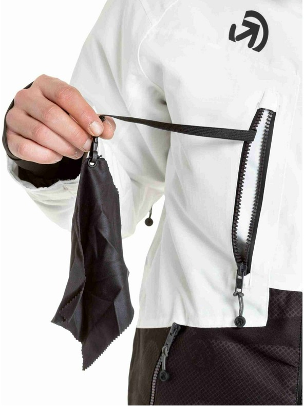 Meatfly Meatfly pánska SNB & SKI bunda Cronos White / Morph Black