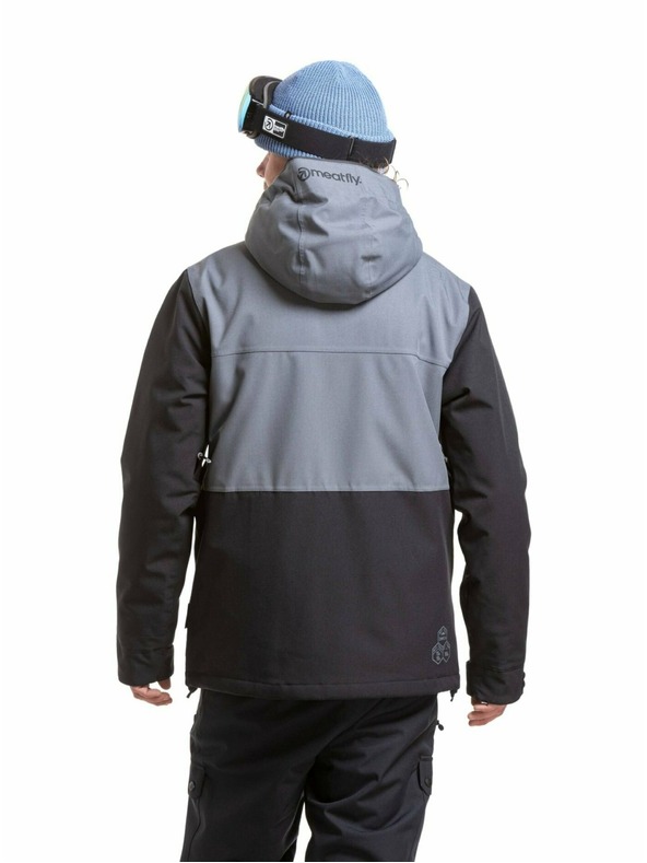 Meatfly Meatfly pánska SNB & SKI bunda Manifold Dark Grey / Black