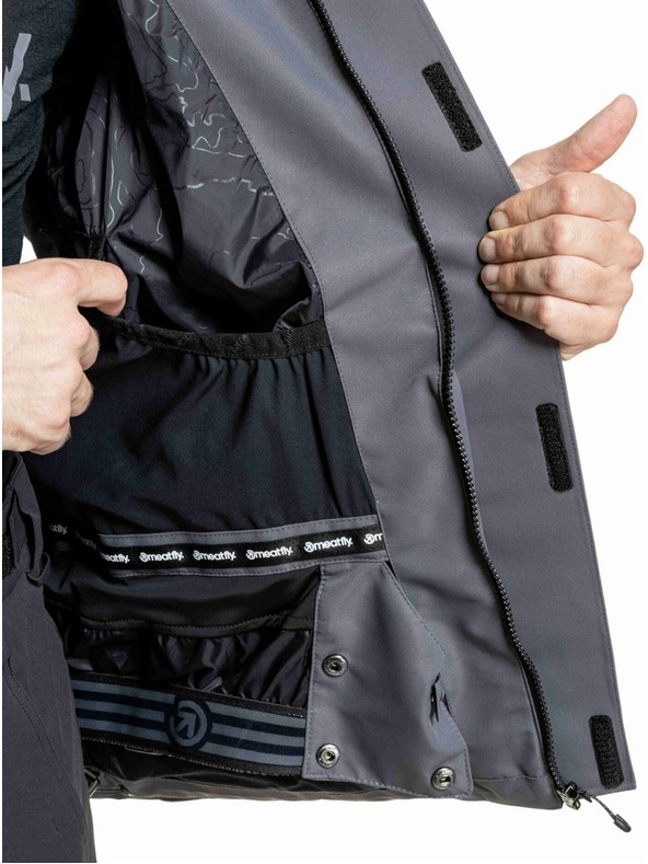 Meatfly Meatfly pánska SNB & SKI bunda Acha Grey Dark