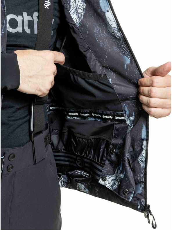 Meatfly Meatfly pánska SNB & SKI bunda Shader Deep Lake