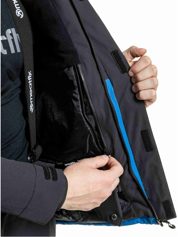 Meatfly Meatfly pánska SNB & SKI bunda Vertigo Black / Blue Sky