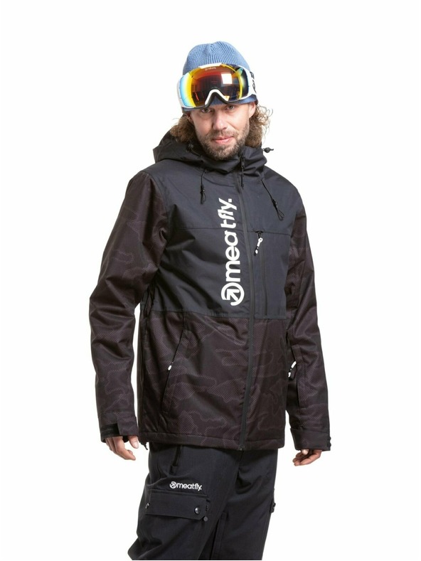 Meatfly Meatfly pánska SNB & SKI bunda Manifold Morph Black