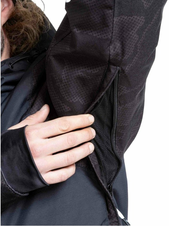 Meatfly Meatfly pánska SNB & SKI bunda Manifold Morph Black