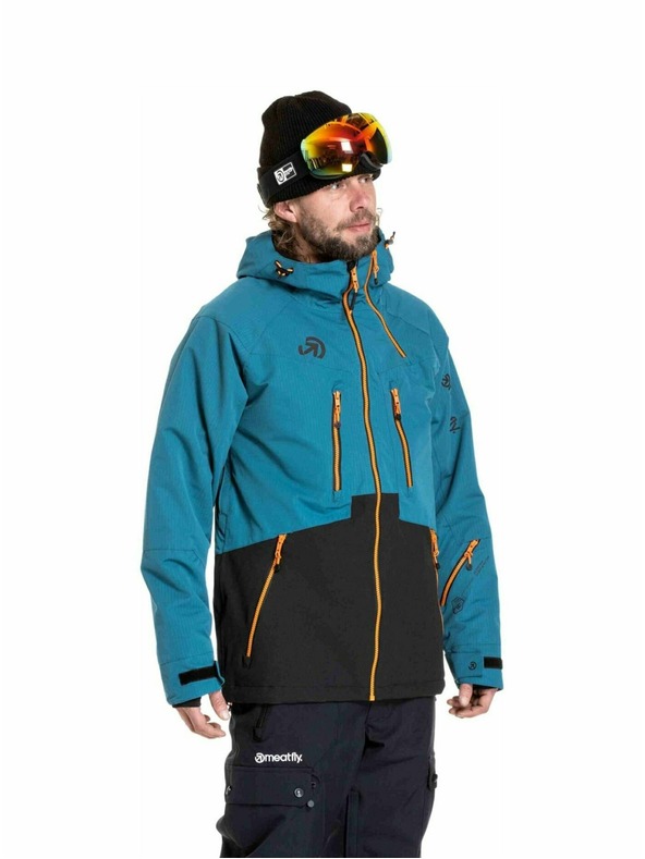 Meatfly Meatfly pánska SNB & SKI bunda Cronos Black / Deep Ocean