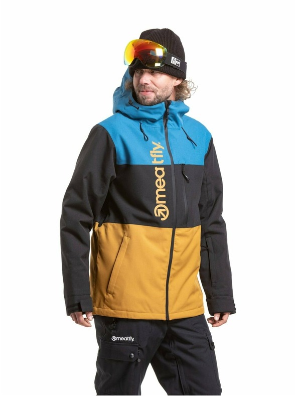 Meatfly Meatfly pánska SNB & SKI bunda Manifold Wood / Blue