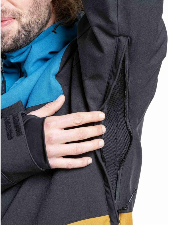 Meatfly Meatfly pánska SNB & SKI bunda Manifold Wood / Blue