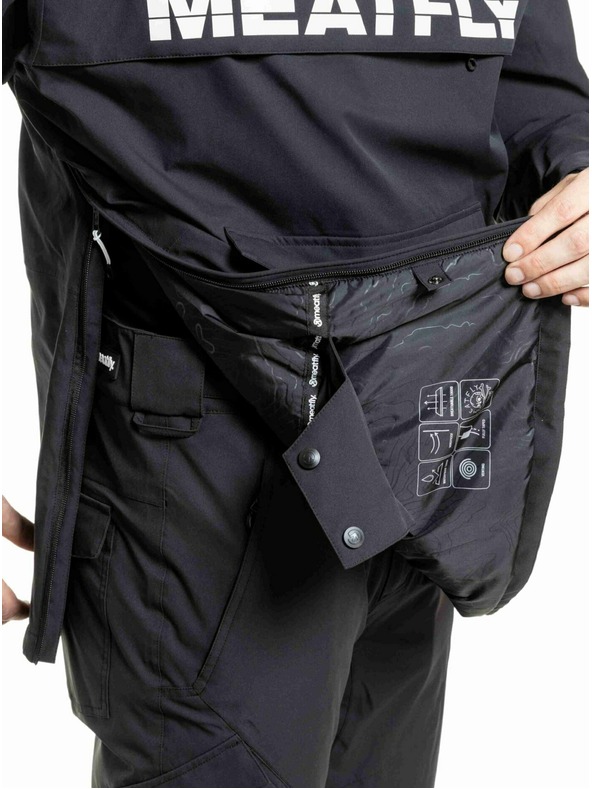 Meatfly Meatfly pánska SNB & SKI bunda Zenith Black