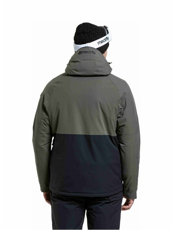 Meatfly Meatfly pánska SNB & SKI bunda Vertigo Olive Dark / Black