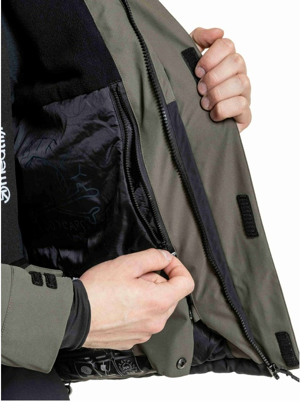 Meatfly Meatfly pánska SNB & SKI bunda Vertigo Olive Dark / Black