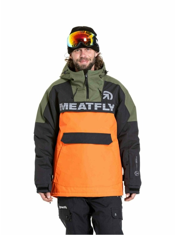 Meatfly Meatfly pánska SNB & SKI bunda Zenith Orange / Black