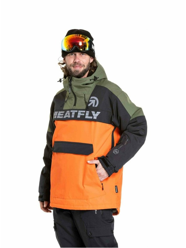 Meatfly Meatfly pánska SNB & SKI bunda Zenith Orange / Black