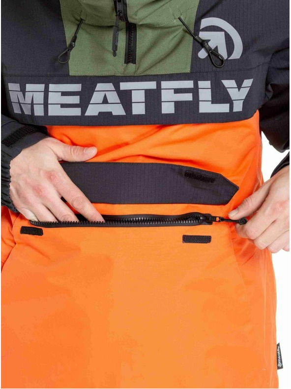 Meatfly Meatfly pánska SNB & SKI bunda Zenith Orange / Black
