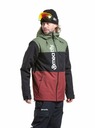 Meatfly Meatfly pánska SNB & SKI bunda Manifold Bronze Green / Merlot