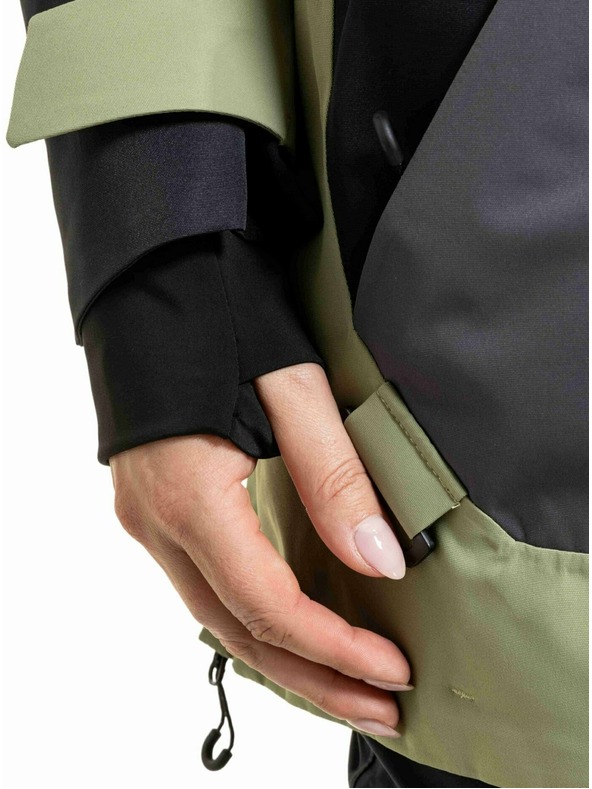 Meatfly Meatfly unisex SNB & SKI bunda Maddie Black / Olive Light