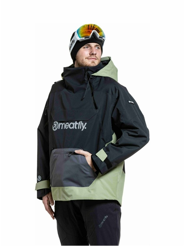 Meatfly Meatfly unisex SNB & SKI bunda Maddie Black / Olive Light
