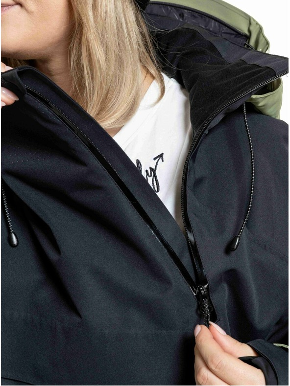 Meatfly Meatfly unisex SNB & SKI bunda Maddie Black / Olive Light