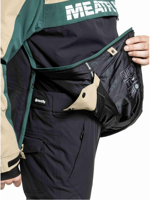 Meatfly Meatfly pánska SNB & SKI bunda Zenith Black / Safari