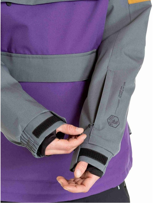 Meatfly Meatfly pánska SNB & SKI bunda Zenith Dark Grey / Petunia